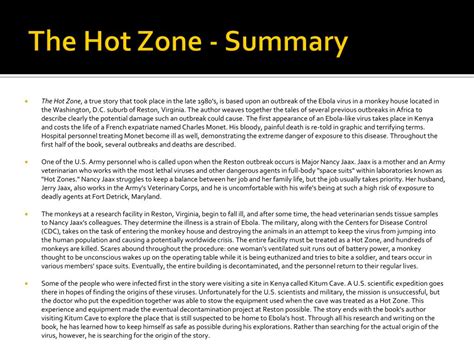 Summary Of The Hot Zone