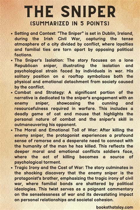 Summary Of The Sniper