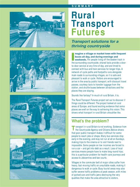 Full Download Summary Rural Transport Futures 