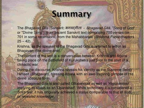 Read Summary Study Of Bhagavad Gita As It Is 