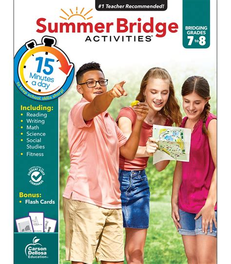 Summer Bridge Activities Grades 7 8 Workbook For Summer Workbook For 7th Grade - Summer Workbook For 7th Grade