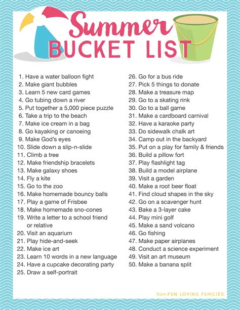 Summer Bucket List Lesson Plan Summer Bucket List Worksheet - Summer Bucket List Worksheet