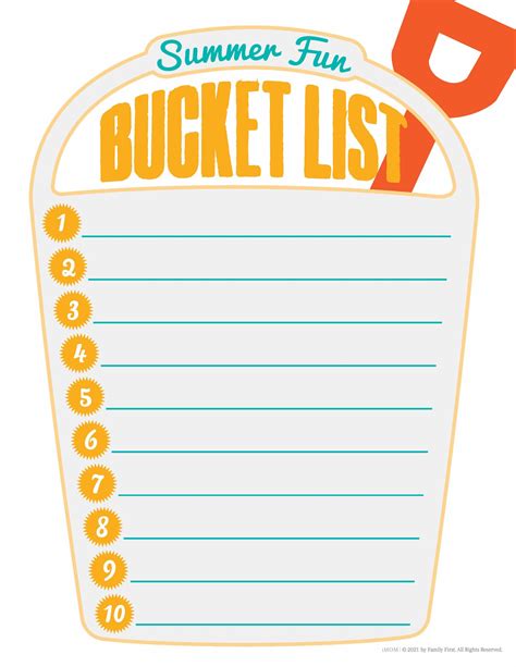 Summer Bucket List Worksheet   Summer Bucket List Worksheet Education Com - Summer Bucket List Worksheet