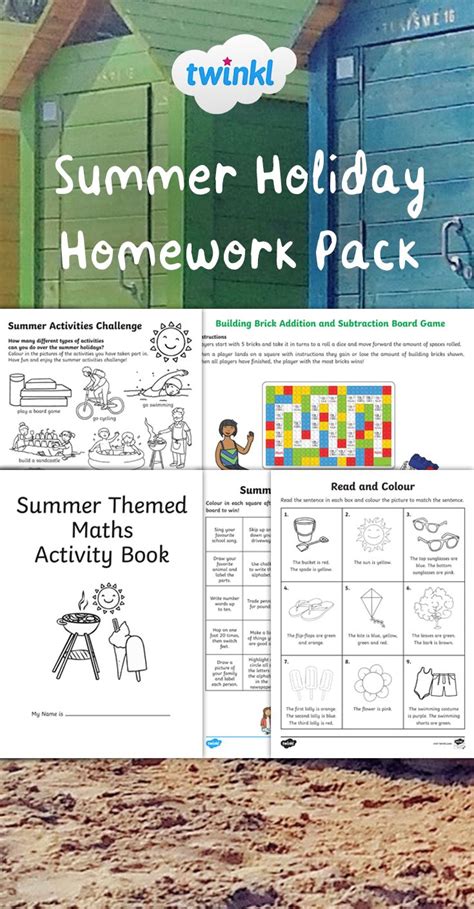 Summer Holiday Homework For Kindergarten Holiday Homework For Kindergarten - Holiday Homework For Kindergarten