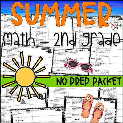 Summer Math Packet 9 Activities And Worksheets For Summer Math Worksheets - Summer Math Worksheets