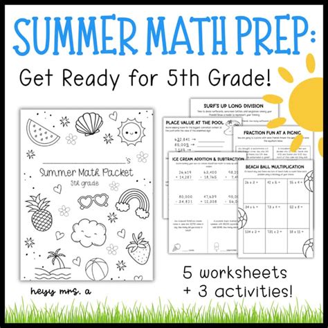 summer math packet for incoming 6th graders misd home