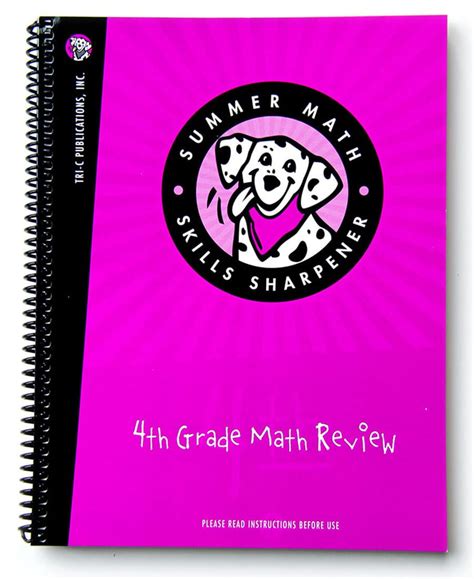 Summer Math Skills Sharpener 4th Grade Math Review