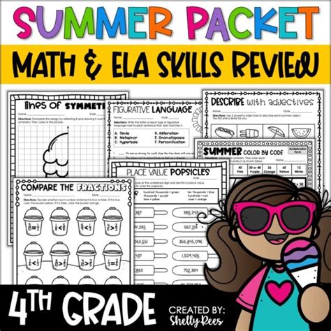Summer Packet For 4th Grade Appletastic Learning 4th 4th Grade Summer Math Packet - 4th Grade Summer Math Packet