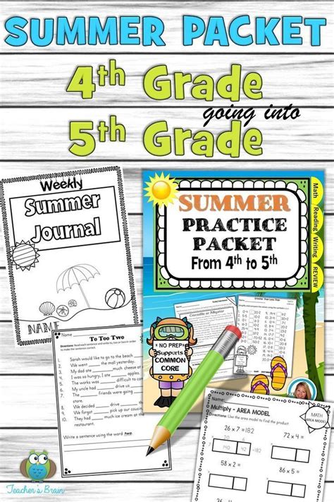 Summer Review Packet For 4th Grade Fourth Grade 4th Grade Summer Math Packet - 4th Grade Summer Math Packet