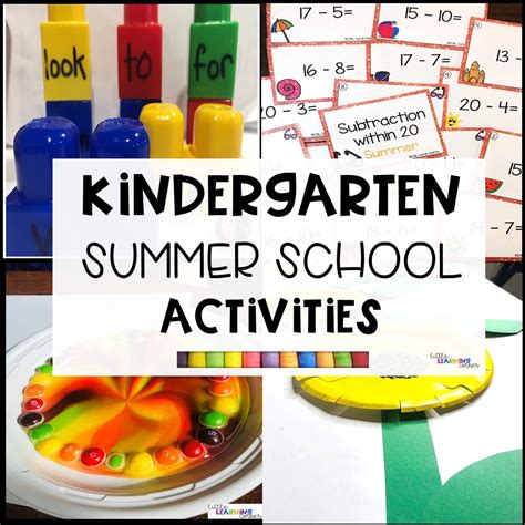 Summer School Activities Miss Kindergarten Summer School Activities For Kindergarten - Summer School Activities For Kindergarten