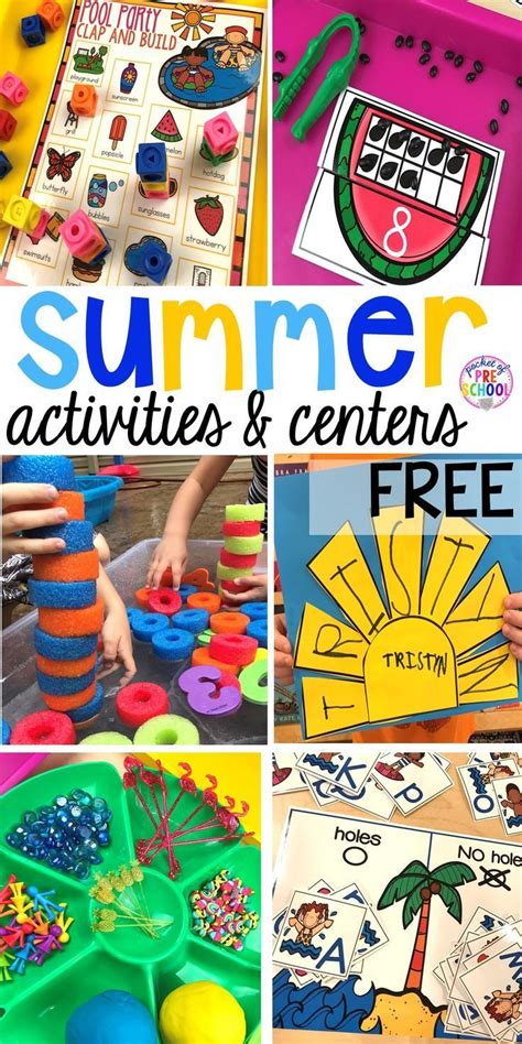 Summer Theme Activities For Preschool Prek And Kindergarten Summer Themes For Kindergarten - Summer Themes For Kindergarten