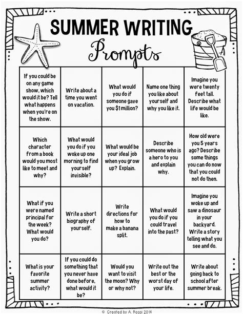 Summer Writing Prompts For Kindergarten First Grade And First Grade Summer Writing Prompts - First Grade Summer Writing Prompts