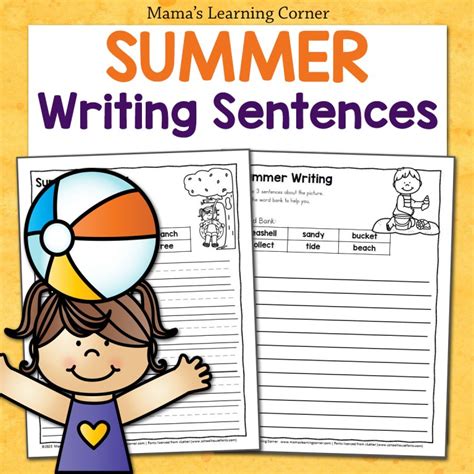 Summer Writing Sentences Worksheets Mamas Learning Corner Supporting Sentences Worksheet - Supporting Sentences Worksheet