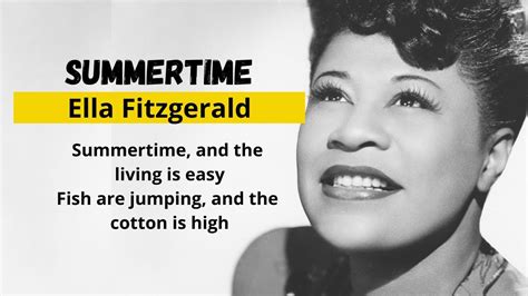 summertime lyrics ella fitzgerald video biography