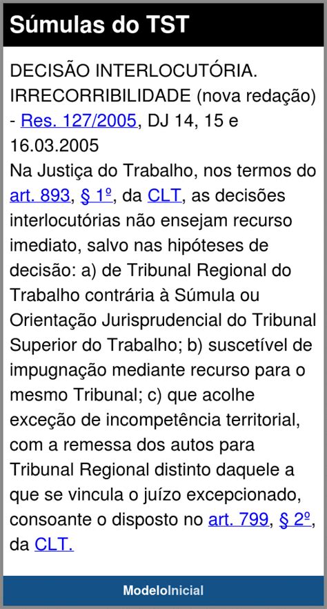 Sumula 214 Tst