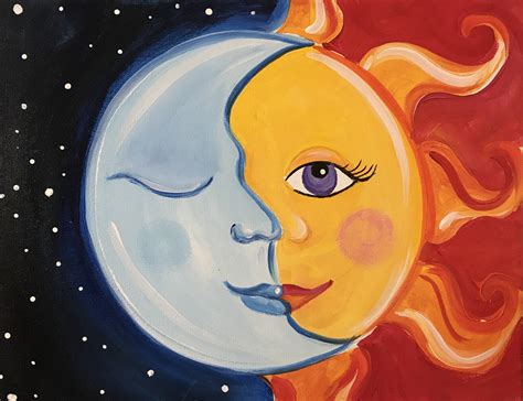 Sun And Moon Painting Art Lesson With Warm Art Lessons Pattern Sun And Moons - Art Lessons Pattern Sun And Moons