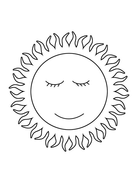 Sun Coloring Page Easy Drawing Guides Picture Of Sun For Colouring - Picture Of Sun For Colouring