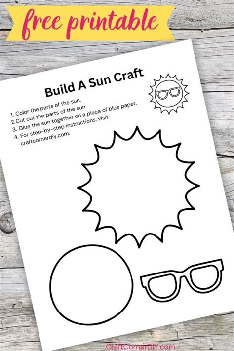 Sun Craft Printable