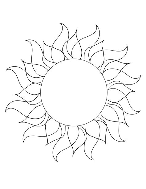 Sun Free Printable Templates Amp Coloring Pages Firstpalette Picture Of Sun For Colouring - Picture Of Sun For Colouring