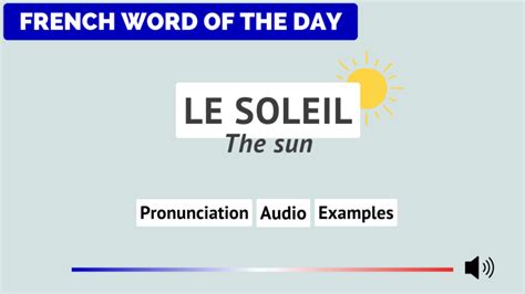 Sun In French