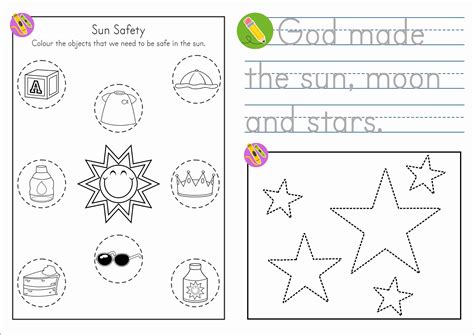 Sun Stars And Moon Worksheet For 1st Grade Moon Worksheet  1st Grade - Moon Worksheet, 1st Grade
