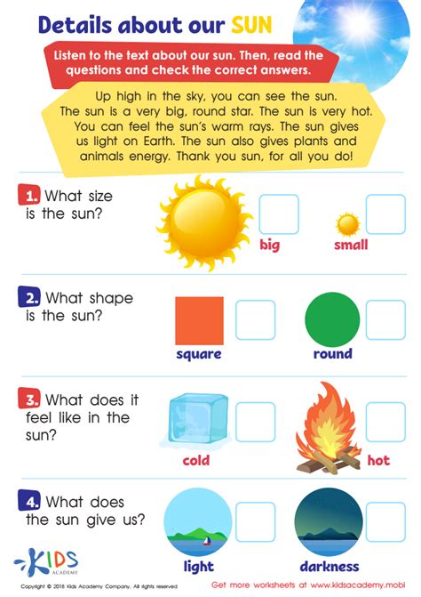 Sun Worksheets For First Grade Teaching Resources Tpt Sun Worksheets For First Grade - Sun Worksheets For First Grade