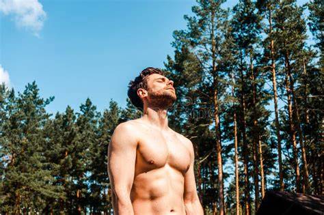 sunbathing nude men