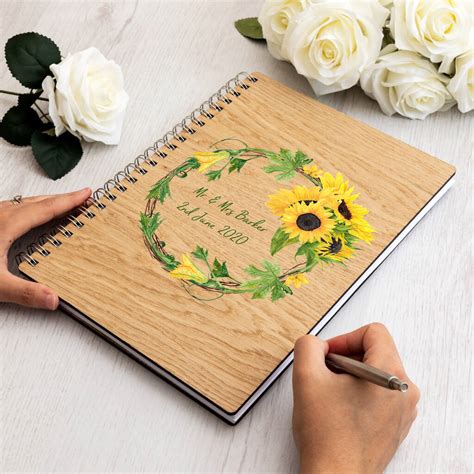 Sunflower Wedding Guest Book