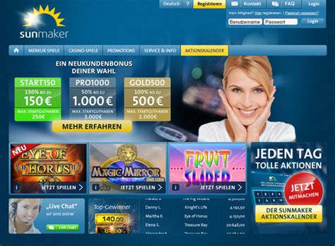 sunmaker Online Casinos Schweiz im Test Bestenliste