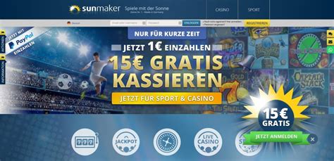 sunmaker casino 1 euro einzahlen dyuo france