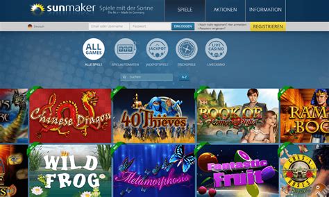 sunmaker casino registrieren Die besten Online Casinos 2023