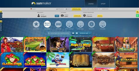 sunmaker online deutschen Casino