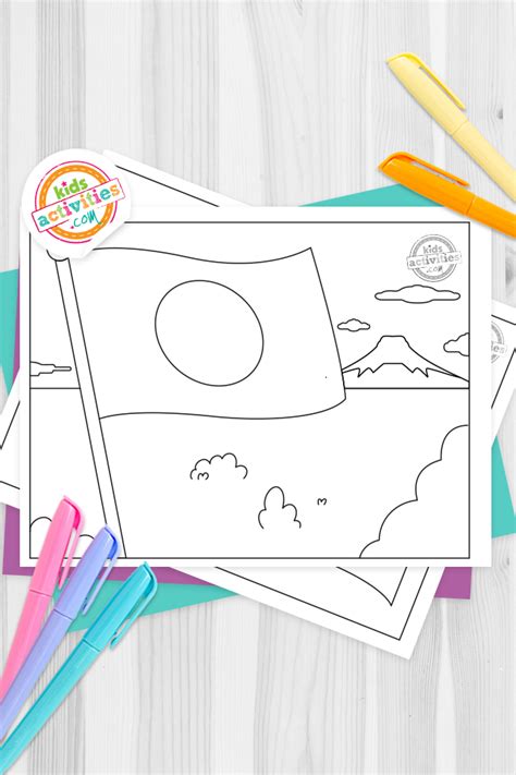 Sunny Japan Flag Coloring Pages Kids Activities Blog Japanese Flag Coloring Pages - Japanese Flag Coloring Pages