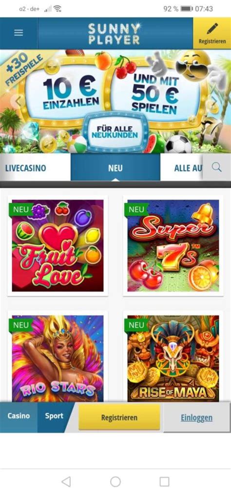 sunnyplayer casino app etiw switzerland