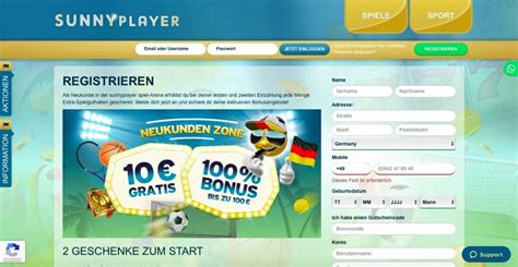 sunnyplayer casino login vbnu