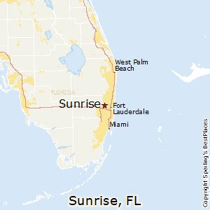 sunrise florida map