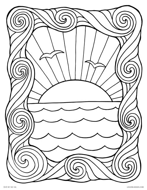 Sunset Coloring Pages 60 Pictures Free Printable Raskrasil Picture Of Sun For Colouring - Picture Of Sun For Colouring