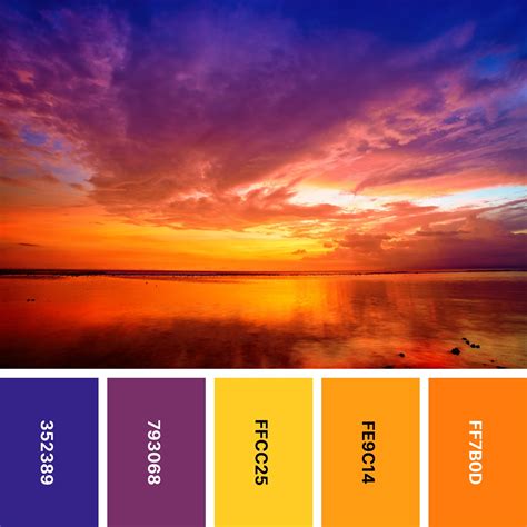 sunset colors