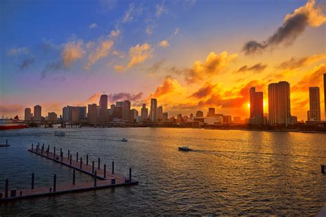 sunset miami florida