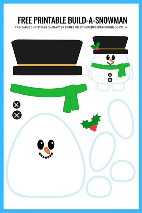 Super Build A Snowman Printable Cut And Paste Cut And Paste Crafts - Cut And Paste Crafts