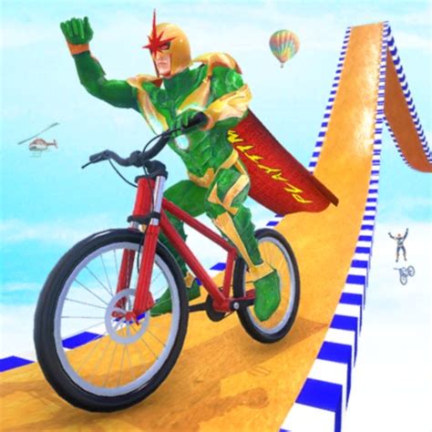 super hero bike ride to stunt mountain bike stunts #shorts ep-1