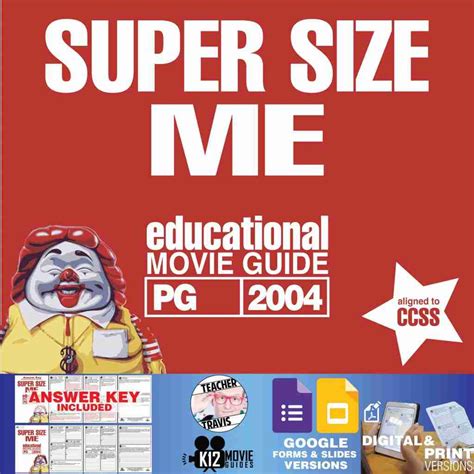 Super Size Me Movie Guide Worksheet Questions Google Super Size Me Film Worksheet Answers - Super Size Me Film Worksheet Answers