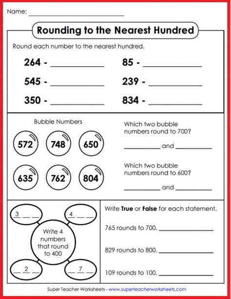 Super Teacher Worksheets Rounding To The Nearest Ten Rounding To Nearest Ten Worksheet - Rounding To Nearest Ten Worksheet