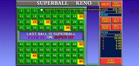 superball keno online free
