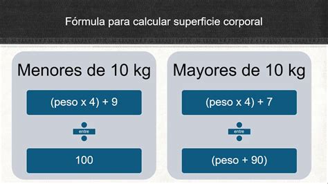 Superficie Corporal Formula