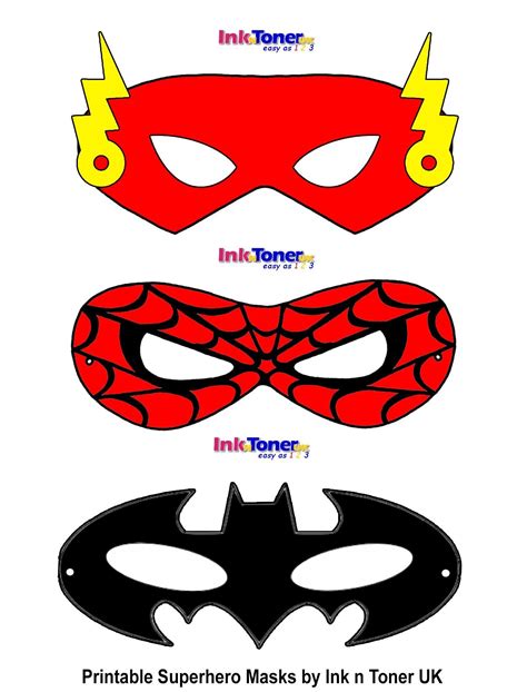 Superhero Mask Template Free