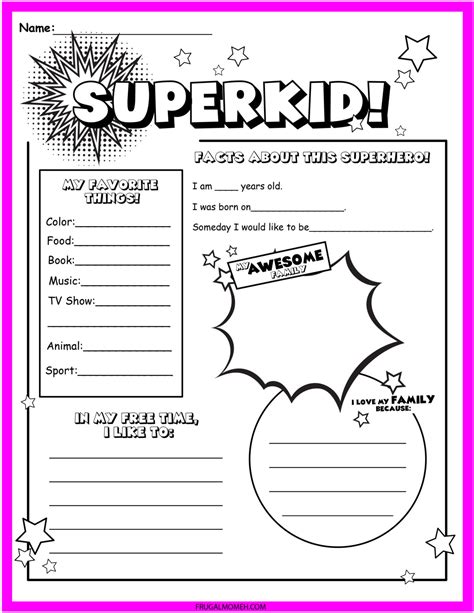 Superhero Worksheets Powerful Mothering Super Hero Worksheet - Super Hero Worksheet