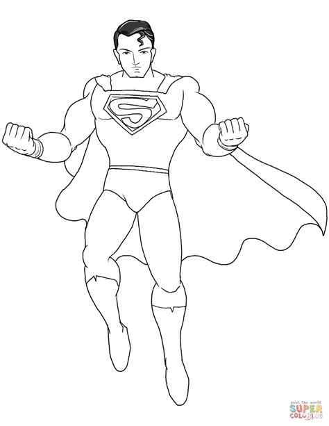 Superman Dibujo para Colorear: ¡Diviértete Pintando al Héroe de Metrópolis!