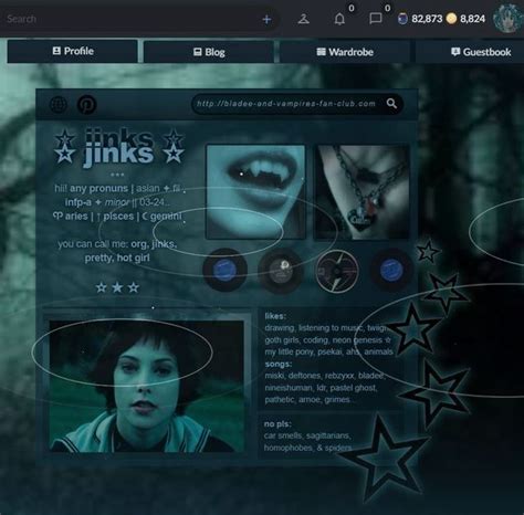 supernatural myspace layout