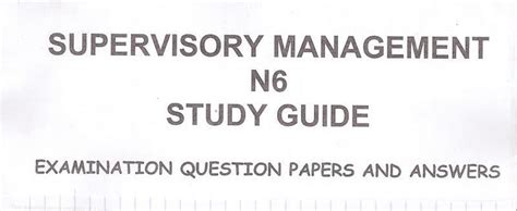 Read Online Supervisory Management Exam Papers 
